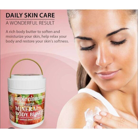 Dead Sea Collection Refresh & Nourish 16.9 Oz Apple Cinnamon Mineral Body Butter - Picture 2 of 5